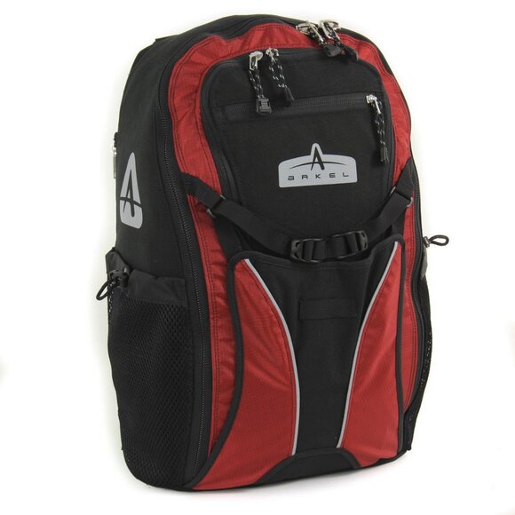 Arkel Bug Pannier Bike Cyclist Backpack Travel/Commuter - Black & Red - Picture 1 of 13